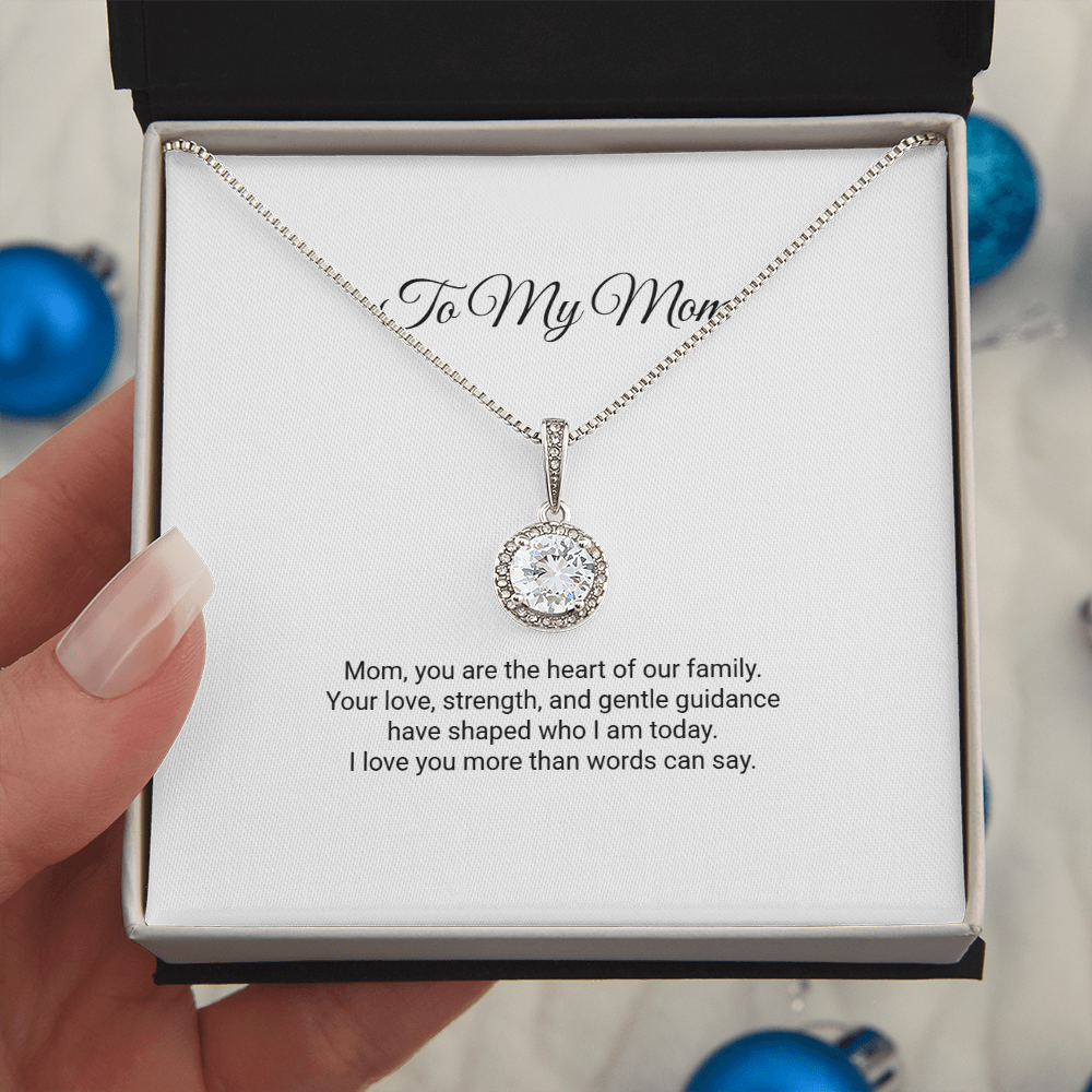 To My Mom Necklace - Eternal Hope Necklace with Message Card, Gift for Mom