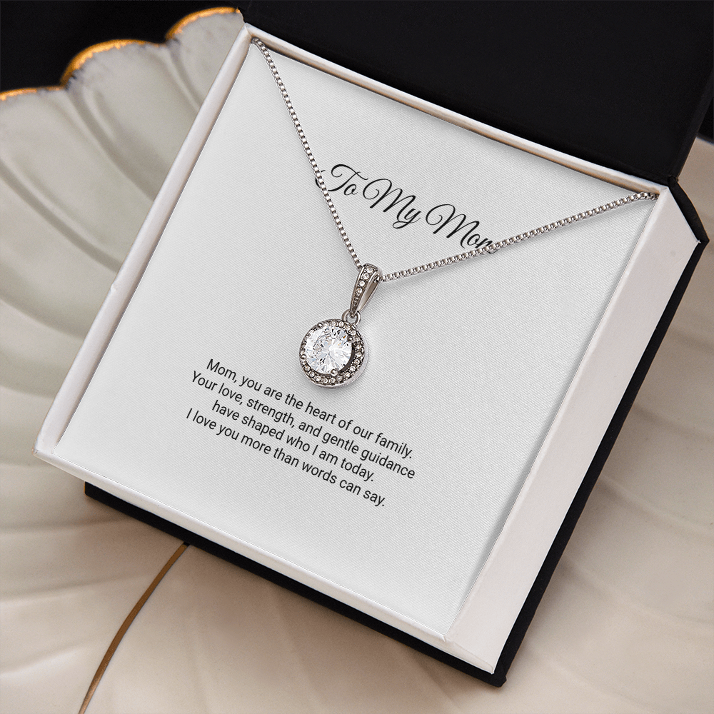 To My Mom Necklace - Eternal Hope Necklace with Message Card, Gift for Mom
