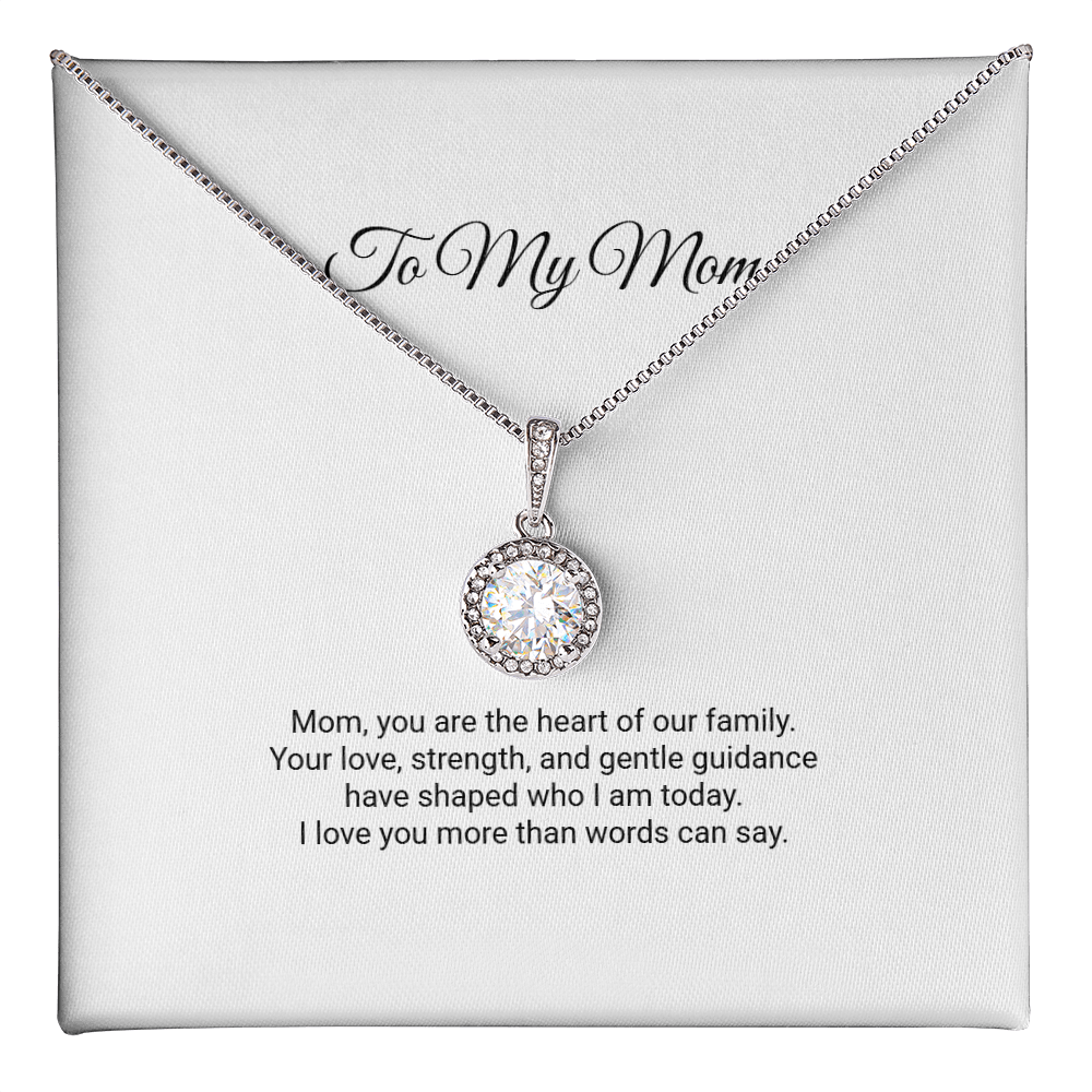 To My Mom Necklace - Eternal Hope Necklace with Message Card, Gift for Mom