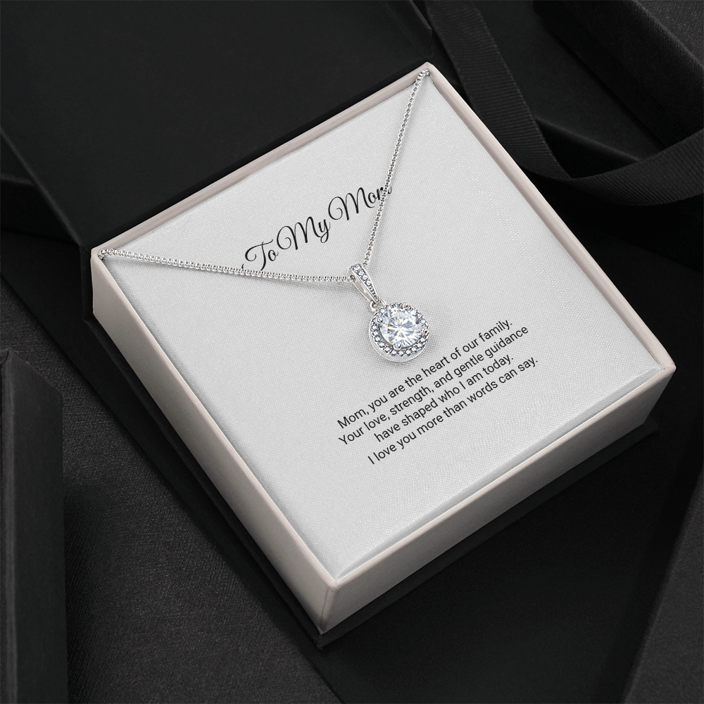 To My Mom Necklace - Eternal Hope Necklace with Message Card, Gift for Mom