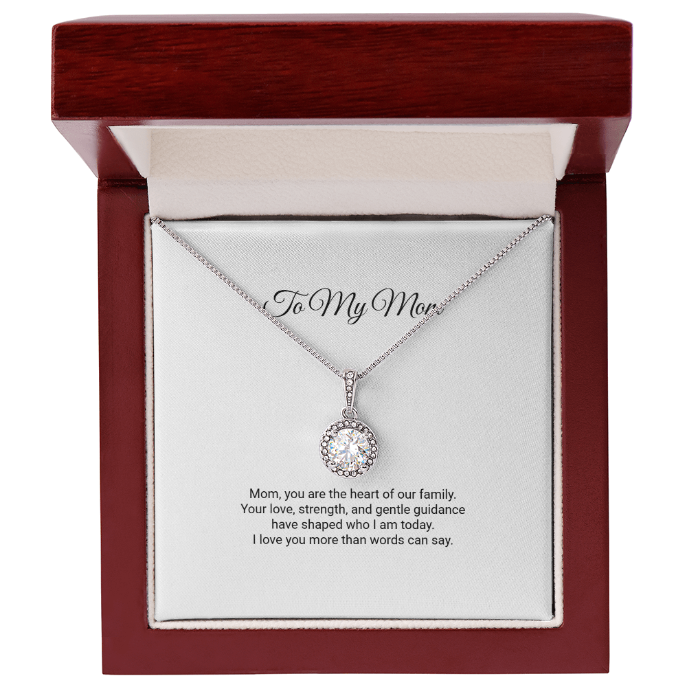 To My Mom Necklace - Eternal Hope Necklace with Message Card, Gift for Mom