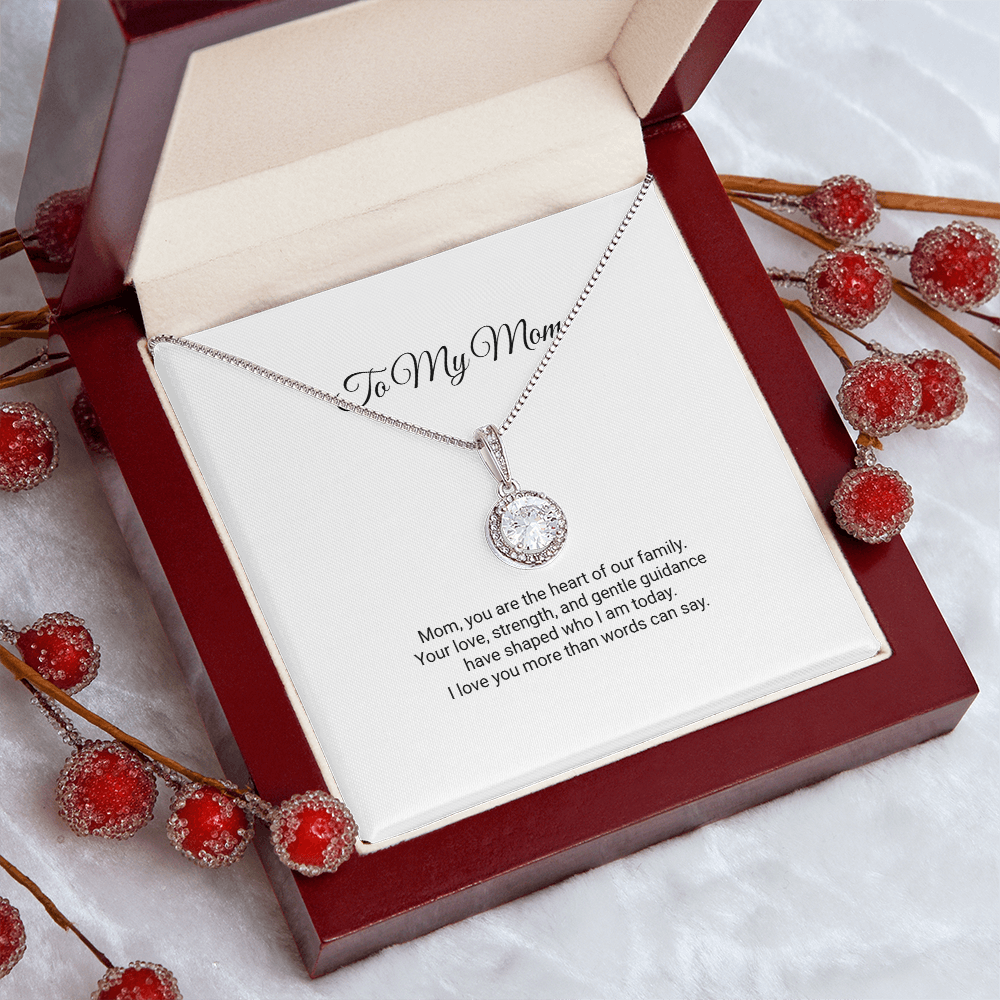 To My Mom Necklace - Eternal Hope Necklace with Message Card, Gift for Mom