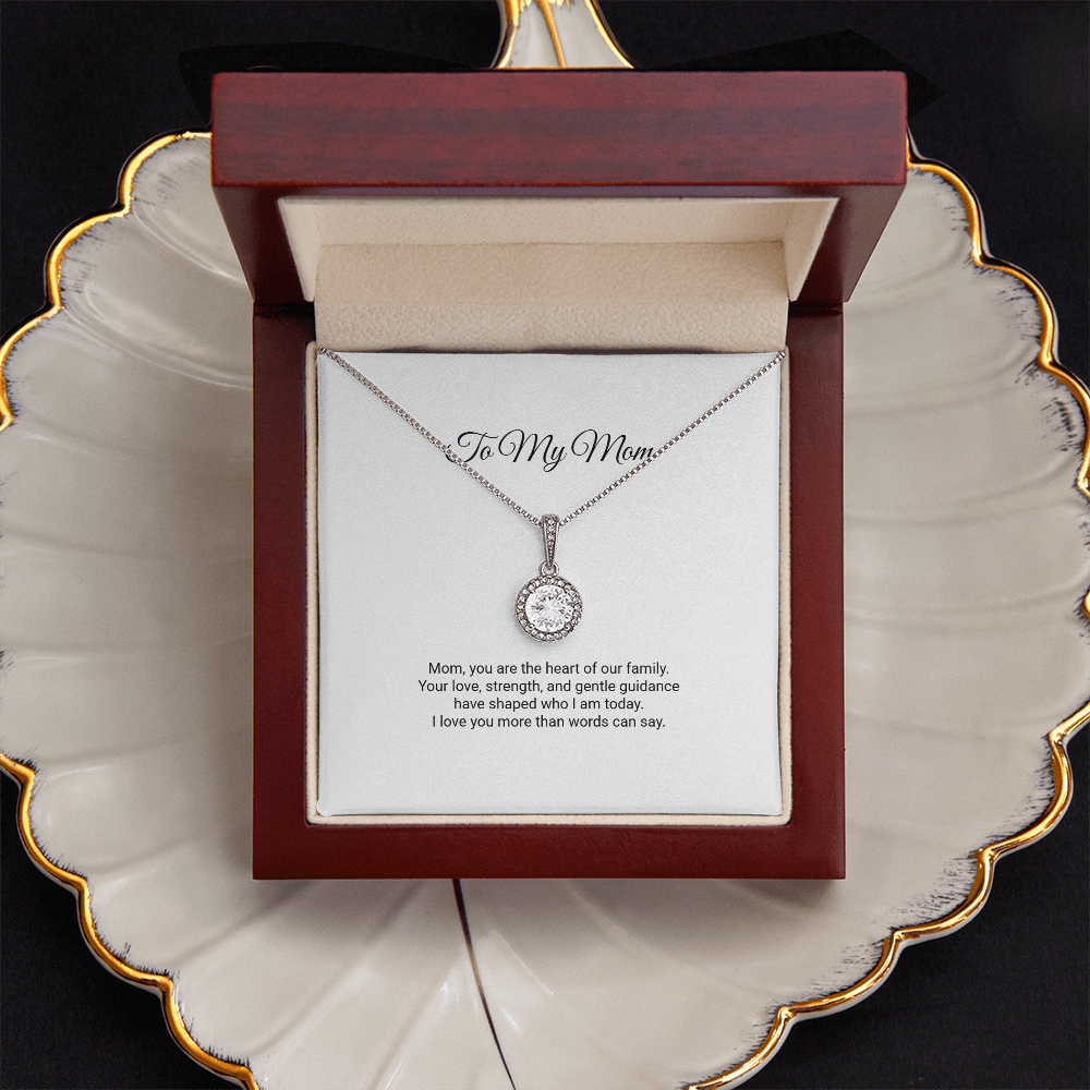 To My Mom Necklace - Eternal Hope Necklace with Message Card, Gift for Mom