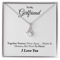 To My Girlfriend Necklace - Alluring Beauty with Message Card, Gift for Girlfriend
