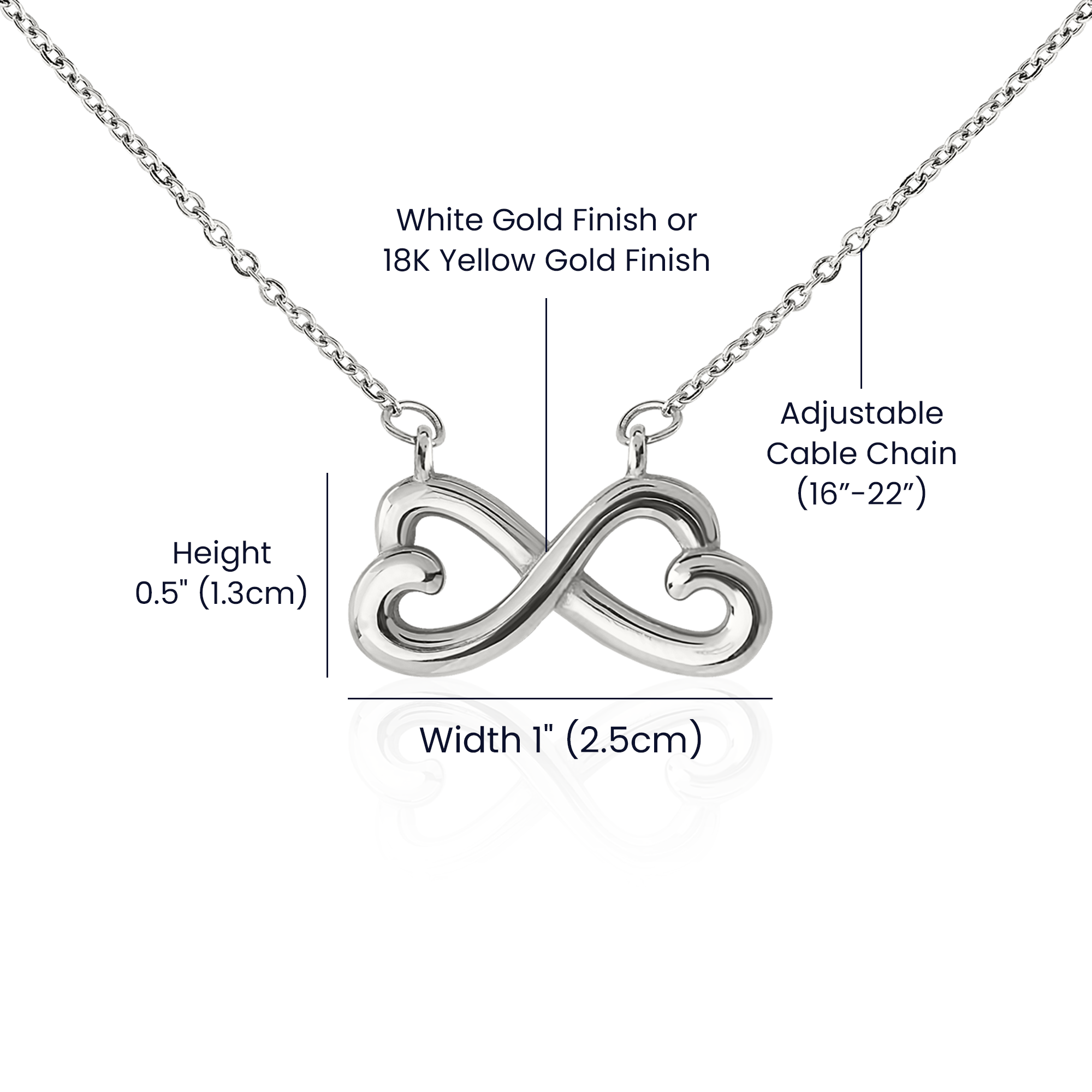 To My Best Friend Necklace - Endless Love with Message Card, Gift for Best Friend