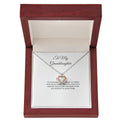 To My Granddaughter Necklace - Crown Pendant with Message Card, Gift for Granddaughter