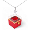 Alluring Beauty Necklace - Rotating Rose Gift Box, Sentimental Gift for Her