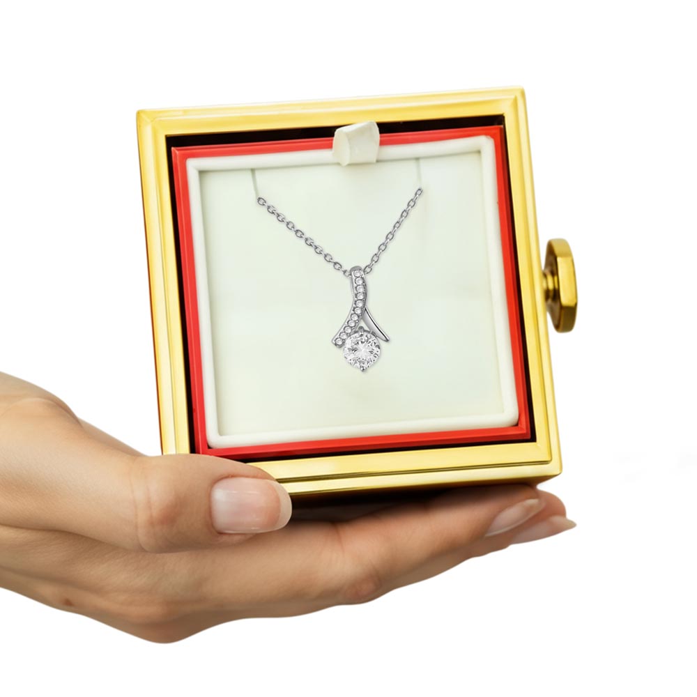 Alluring Beauty Necklace - Rotating Rose Gift Box, Sentimental Gift for Her
